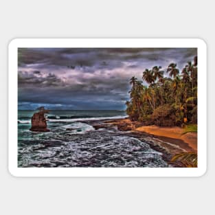 Costa Rica. Gandoca Manzanillo. Coast. Sticker